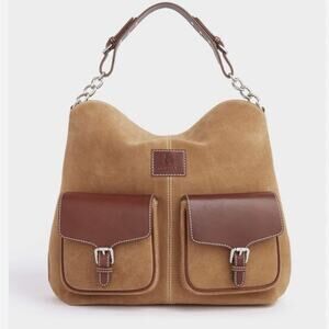 OSPREY LONDON The Vagabond
Italian Suede/Leather Brown Bag Boho Saddle